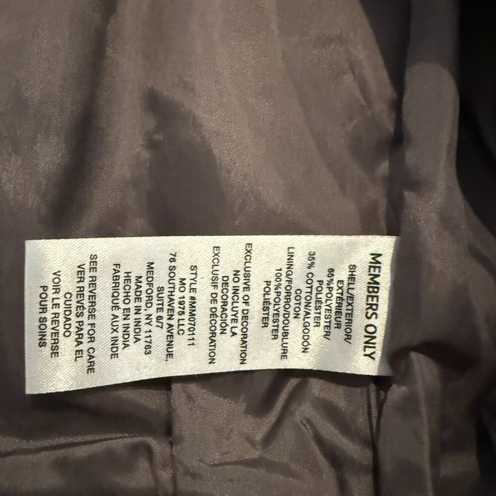 Members Only Gray Bomber Jacket - Picture 5 of 6